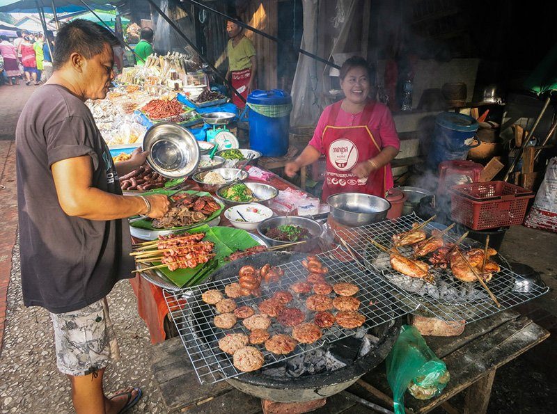 Delicious local food, Luang Prabang, Laos Delicious local food, Luang Prabang, Laos