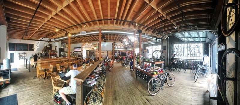 Metier Racing & Coffee in Seattle. Photo: James Tan