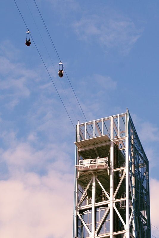 Nami Skyline Zipwire, Gangwon-do. © Korea Tourism Organization