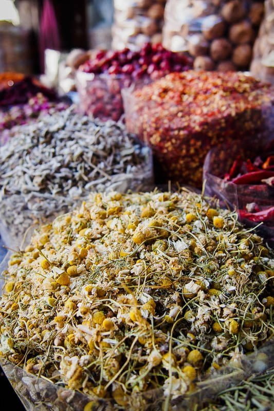Herbs and spices at Dubai Spice Souk