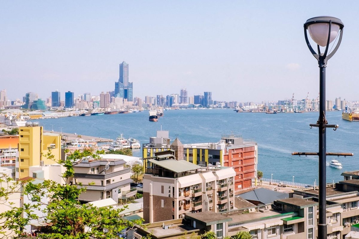 View of Kaohsiung Harbor from the British Consulate at Takow